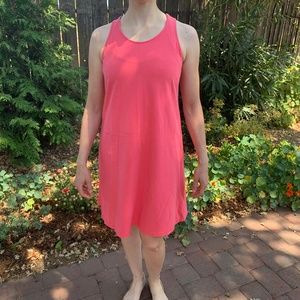 Eileen Fisher salmon jersey dress